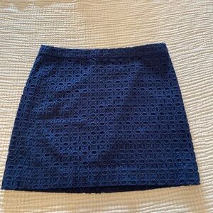 J. Crew Blue Mini Pencil Skirt